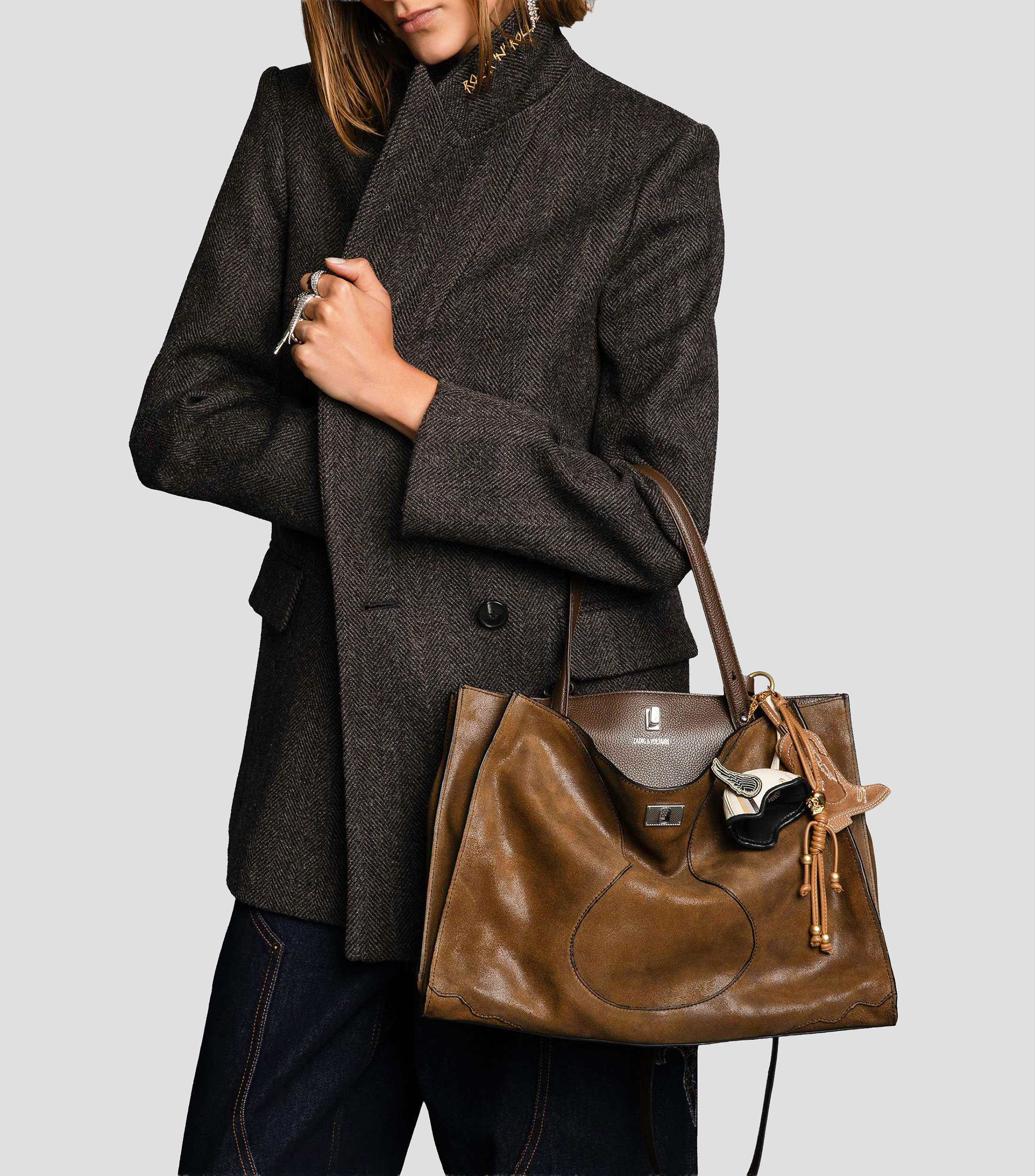 Bolsa shoulder en piel Jack lisa Mujer